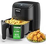 Aigostar - Hayden X Heißluftfritteuse 4L, 9 Programme Airfryer 1500W,...
