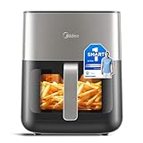 MIDEA Digital Luftfritteuse, 6.5L Airfryer LED Touch Screen Heißluftfritteusen XL,...