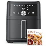 Innsky Airfryer Heißluftfritteuse XL 6L, 8-in-1 mit LED-Touchscreen,...
